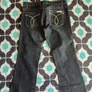 Calvin Klein Dark Gray Boot Cut Jeans for Women
